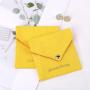 High Quality Envelope Jewelry Packing Canvas Cotton Pouch Custom Logo Flap Mirror Earring Jewelry Bag