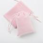 Custom Emboss Logo Velvet Earring Ring Jewelry Drawstring Pouch Small Pink Eyelash Brush Cosmetic Velvet Bag