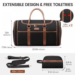 Lovevook 2022 Duffle Bags with Shoes Compartment Wash Pouch Foldable Luxury Carry-Ons Weekender Bags Womens Travel Luggage Bags