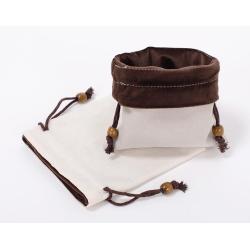Factory Wholesale Double Veet Bundle Pocket Storage Bag Customizable Logo Velvet Cotton Drawstring Bag in Stock