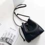 2021 High Quality Ladies Sling Bag Drawstring Shoulder Bucket Bags Soft Genuine Leather Luxury Women Handbag Crossbody