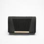 HR166 New Fashion Black Polyester Handbag Ladies Cross Body Luxury Clutch Bag Exquisite Show Evening Party Black Shoulder Bag