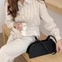 New Korean Custom Logo Solid Color Women's Fashion Single Shoulder Bag Popular Women's Hand Bags