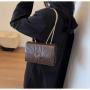 2024 new popular small square bag female simple personality chain single shoulder bag woman crossbody bag fashion leisure