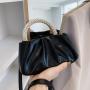 Hotsale Small Women Bags Designer Pleated Crossbody Shoulder Bag Pearl Quality Handbags For Ladies Girls 2024 Newest