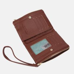 SUSEN CHRISBELLA  ODM OEM New Arrival 2024 hot sale wholesale Pu Leather custom splice coin purse women's wallet