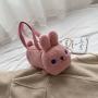 Korean Fashion Cute Rabbit Plush Lady Handbags Women Shoulder Bags Toy Handbag