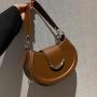 Semicircular Pure Tote Bolsos-Para-Mujeres- Underarm Bucket Bolsas Para Mujer Handbag Tote Bag Taschen