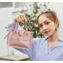2024 New Transparent Jelly Mini Handbag Fashionable Female PVC Shoulder Crossbody Bag Chain Bag