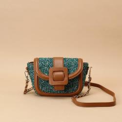 2024 Autumn And Winter New Design Tweed Fashion Ladies Shoulder Bag Sling Cross Body Bags For Women