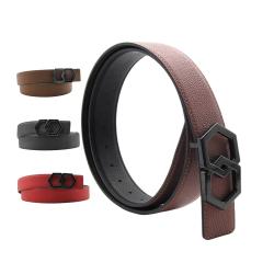 Reversible Black & Brown Genuine Leather Belts For Men With Custom Luxury Stainless Steel Buckles