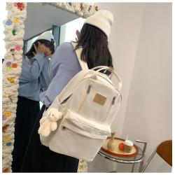 KBW542 New Fashion Junior and Senior High School Students Schoolbag Women Shoulder Bag Simple Outdoor Pass Computer Backpack