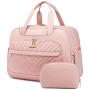 Wholesale custom LOVEVOOK quilted Travelling Bags 2 pieces With Wet Pocket & Shoe carry on Weekender Overnight travel duffel Bag