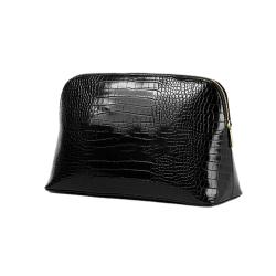 Luxury Crocodile PU leather Travel Cosmetic Bag Women Makeup Pouch