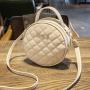 Summer Fashion Women's Small round Diamond Embroidery Bag Portable Single Strap Shoulder Messenger Bag Sweet Girl Style