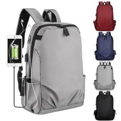 Custom Multifunctional Waterproof Business Laptop Backpack For Male USB Charging Nylon Casual Rucksack  Men's Backpack