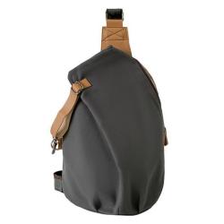 HR609 Unisex Chest Bag Girls' Nylon New Outdoor Shoulder Bag Boys' Sports Travel Soft Crossbody Irregular Splicing Man Waist Bag