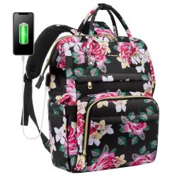 LOVEVOOK 2022 fashion casual floral printing bag pack large capacity waterproof hiking backpacks womens travel backpacks
