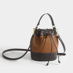 2024 Custom Drawstring Vegan Leather Bucket Bags Handbags For Fashion Women
