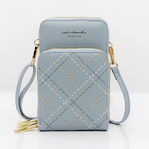 New Fashion Women's Large Capacity Mobilephone Bag China Wholesale PU Woman Bag 2021 Cross Bag Designer Purse With Three
