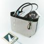 Hot Sale Ladies Large Capacity Tote Bag Luxury PU Leather With Canvas Bag Custom Women Shoulder Bags