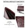 XL292 Men's Genuine Leather Short Wallet Soft Comfortable Purse Gift Packaging Box Card Holders Accept Customized Logo