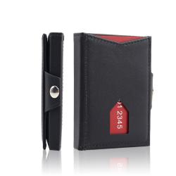 Factory wholesale genuine leather men wallet rfid blocking trifold wallet pure leather wallet