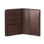 Fashion designer bifold top grain leather nice rfid blocking card holder slim credit card wallet