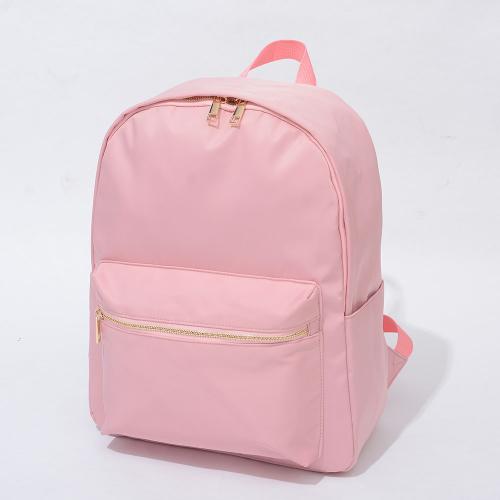 Hot Sale Promotional Stock Custom Logo Waterproof Zipper Travel Bag Backpack Large Capacity Nylon Outdoor Sports Backpack