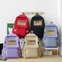 ZR886 New Schoolbag Sets Fashion Student Backpack Boy Girl Senior High Quantity Canvas 5-piece-set Laptop Bag Travel