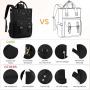 LOVEVOOK 14 15.6 17 Inch Student School Book Bags with USB Port Womens Fashion Casual Waterproof Laptop Backpack for Woman Girls