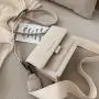 Chic Small Square Bags Women 2024 New Korean Style Messenger Bag Women Wide Strap Fashion Versatile One Shoulder Crossbody Bag