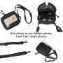 Custom Logo Black Small Messenger Shoulder Bag Mini Crossbody Bag For Men Women