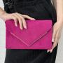Women Faux Suede Envelope Evening Clutch Bags Formal Party Clutches Wedding Purses Cocktail Prom Clutches