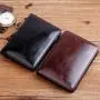 Oil Wax Card Holder Wallet Leather for Men New Design Wallets Short Bifold Erkek Cuzdan Soild Men Purse Lady Wallet Bags Women