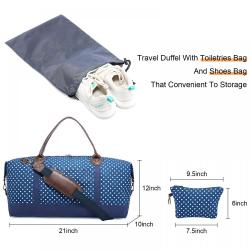 Sucipi 2022 Travel Bag Fashion Canvas Overnight Carry On Toiletry Bag with Shoes Compartment Women Men Duffle Bags