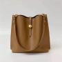 Genuine Leather Ladies Handbags Bucket bag Casual 2021 Tote Bag Women Commute Single Shoulder Bag