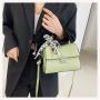 Fashion Lady Designer Bags Scarf &metal Lock Zipper Flap Pattern Cross Body Purse Women Modern Classic Style Sling Messenger