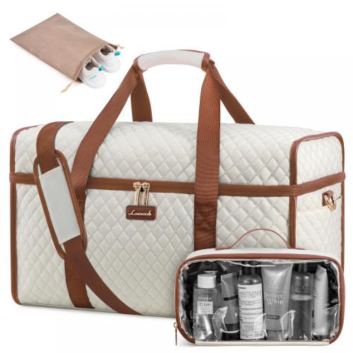 LOVEVOOK Top Seller Dry Wet Waterproof Duffel Bag With Toiletry Bag Yoga Weekend Shoulder Gym Luggage Travel Tote Bag for Women