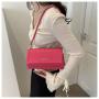ZF032 New Casual Flap Shoulder Bag Fashion Simple Foreign Candy Color Small Square Bag PU Travel Handbag Summer Armpit Bag