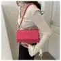 ZF032 New Casual Flap Shoulder Bag Fashion Simple Foreign Candy Color Small Square Bag PU Travel Handbag Summer Armpit Bag