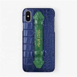 Capa De Celular Telefone Hot Sales Genuine Leather Crocodile Pattern Mobile Cell Phone Case Cover With Handle For Iphone 15 16