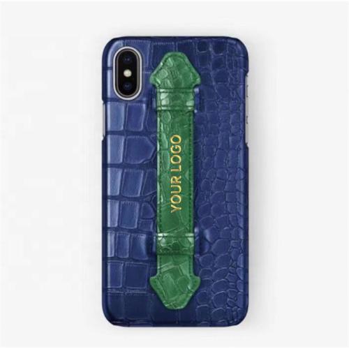 Capa De Celular Telefone Hot Sales Genuine Leather Crocodile Pattern Mobile Cell Phone Case Cover With Handle For Iphone 15 16