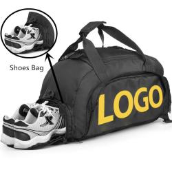 Custom Logo T60 Men and Women Waterproof Training Yoga Backpack Sport Duffle Bag Gym Travel Duffel Handbag