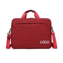 Custom Logo Computer Briefcases Business Office Work College Large Capacity Laptop Shoulder Bag with Detachable Strap