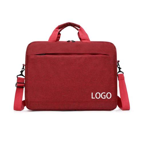 Custom Logo Computer Briefcases Business Office Work College Large Capacity Laptop Shoulder Bag with Detachable Strap