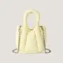 Custom New Fashion Women Puffer Tote Bag Soft Padded Down Winter Handbag Nylon Crossbody Bags