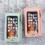 2024 touch screen mobile phone bag anti-theft shoulder crossbody bags transparent mini small wallets cell phone bag