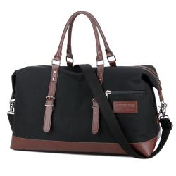 Vintage weekend overnight business duffel bag OEM ODM big canvas travel bag men