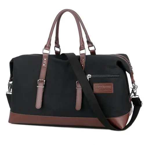 Vintage weekend overnight business duffel bag OEM ODM big canvas travel bag men